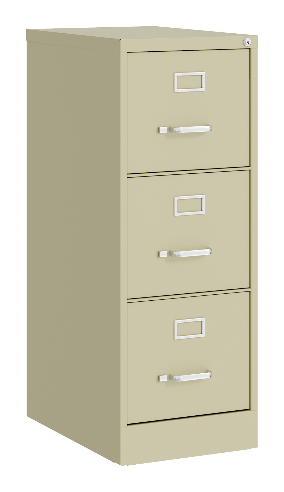 Space Solutions 3 Drawer Metal Vertical File Cabinet with Lock